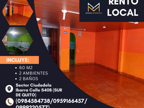 Locales comerciales en renta en La Ecuatoriana Quito