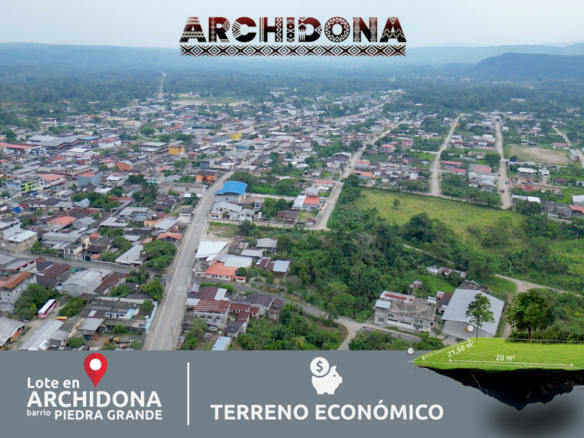 Terreno esquinero en venta Archidona Napo de 413 m²