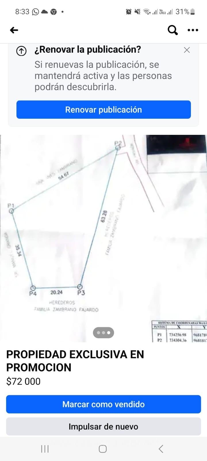Terreno de 1.500 m² en Venta en Llatcón, Cuenca