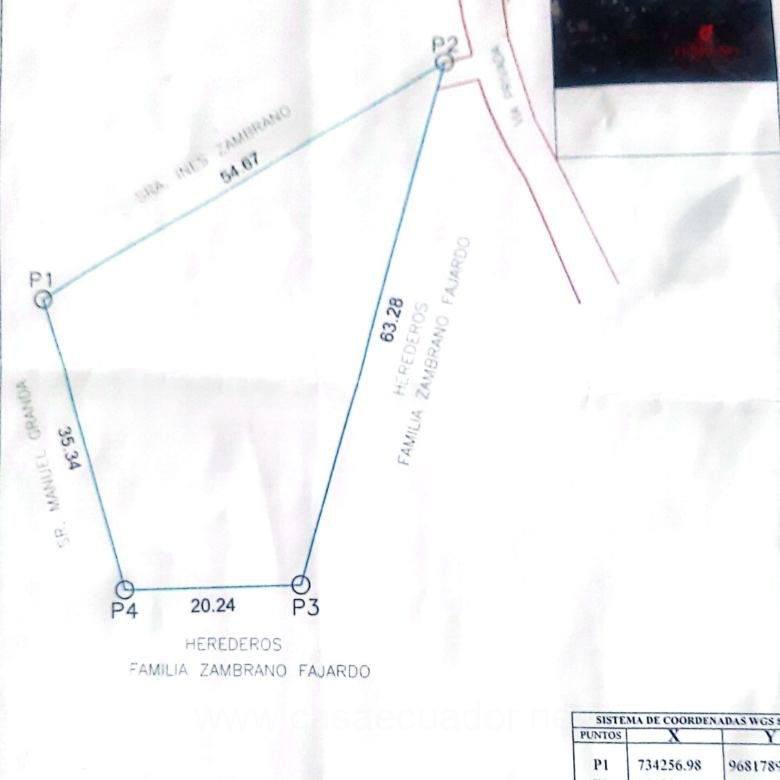 Terreno de 1.500 m² en Venta en Llatcón, Cuenca