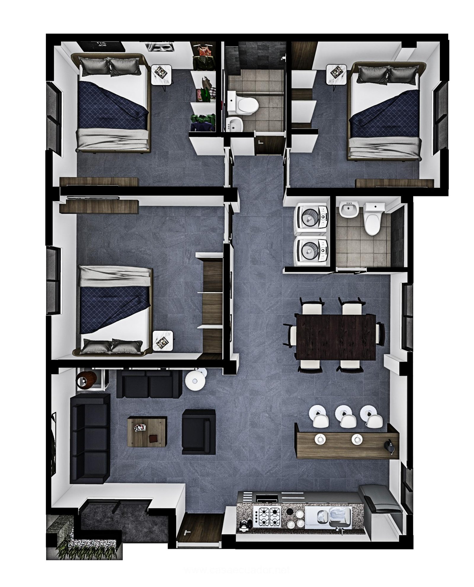 Casas de 90 m² para terreno propio en Ecuador