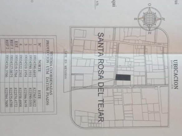 Terreno en Venta en Santa Rosa del Tejar Ibarra
