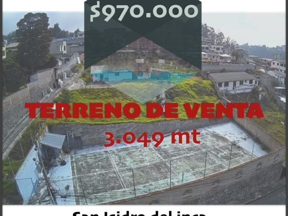 Terreno para inversión en El Inca Quito