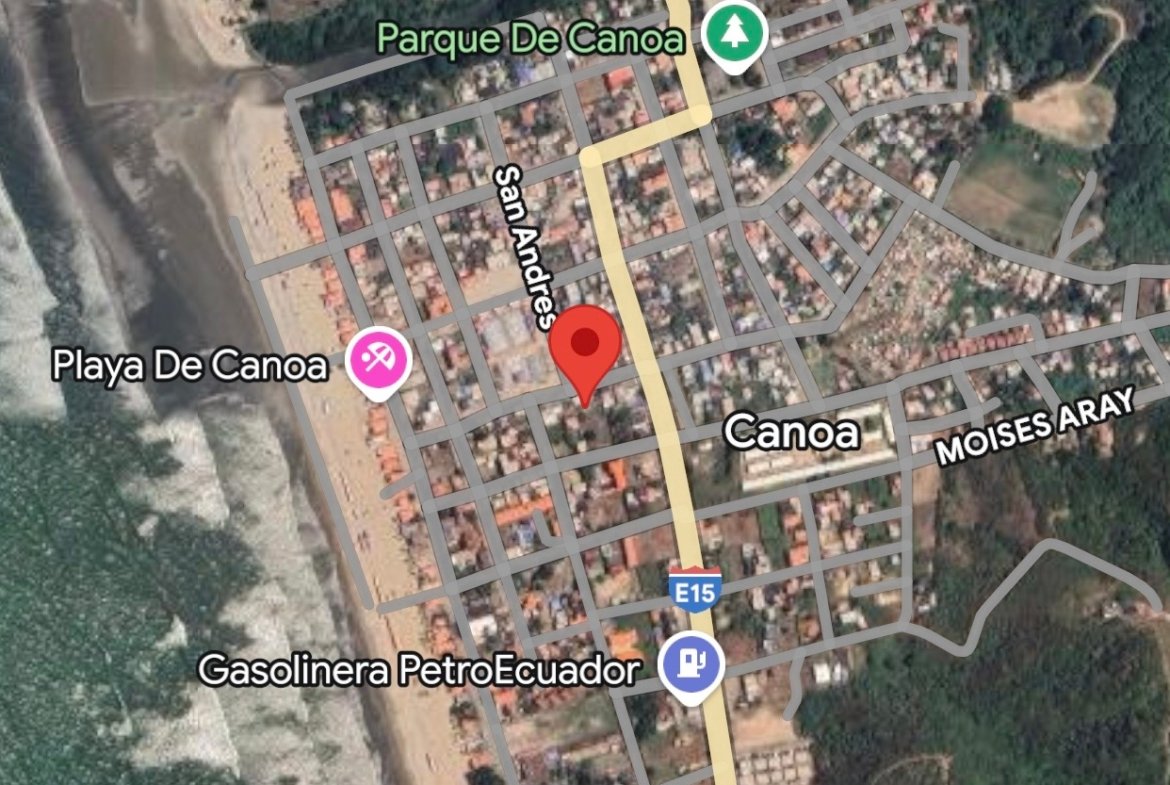 Inversión segura en la playa Terreno en Canoa, Manabí