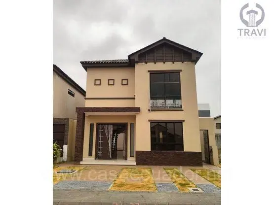casa en venta samborondon isla celeste de estreno con 4 dormitorios y amplio patio posterior