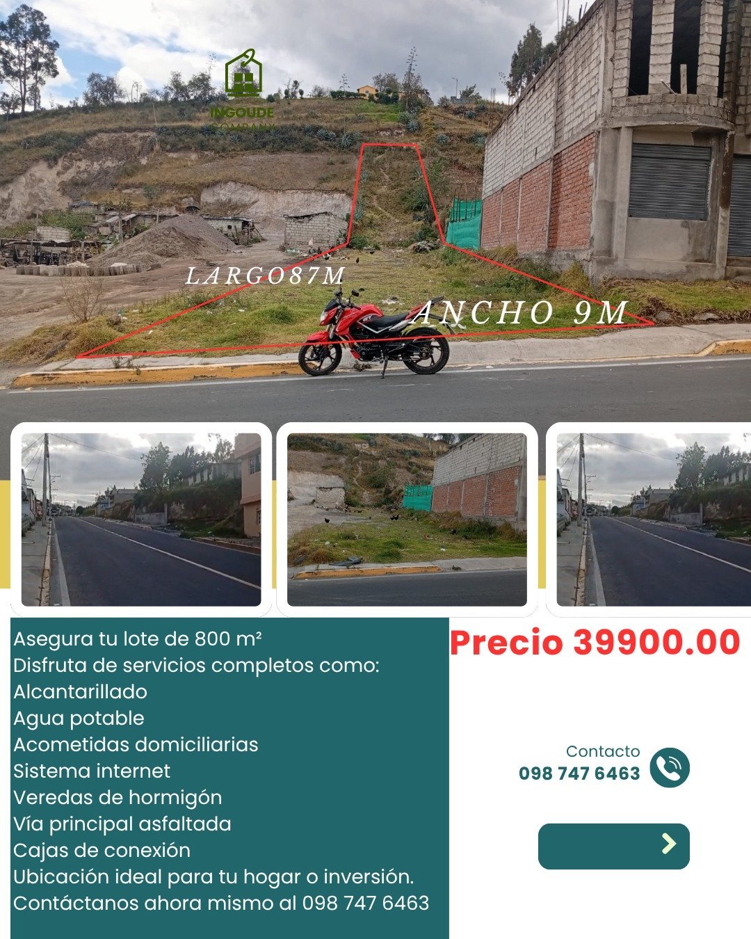 Terreno en venta en Latacunga