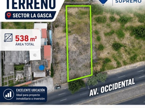 Terreno en venta La Gasca Quito 538 m²