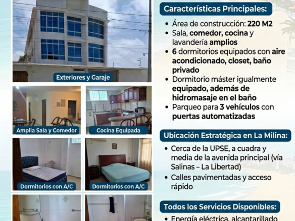 Departamento en venta La Milina Salinas de 220 m²