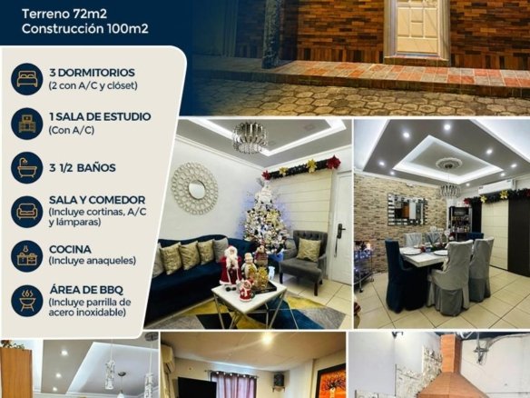 Casa en venta Mucho Lote Guayaquil de 100 m² con 3 dormitorios