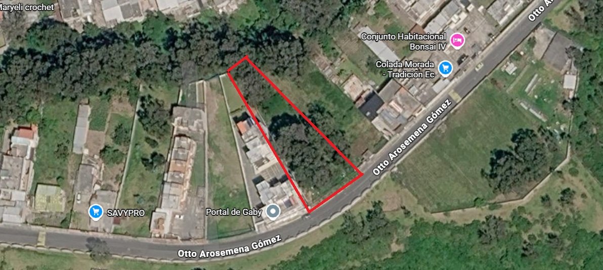 Terreno de 1.373 m² en Conocoto, Puente 2 de la Autopista Rumiñahui