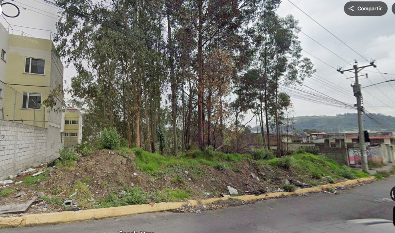 Terreno de 1.373 m² en Conocoto, Puente 2 de la Autopista Rumiñahui